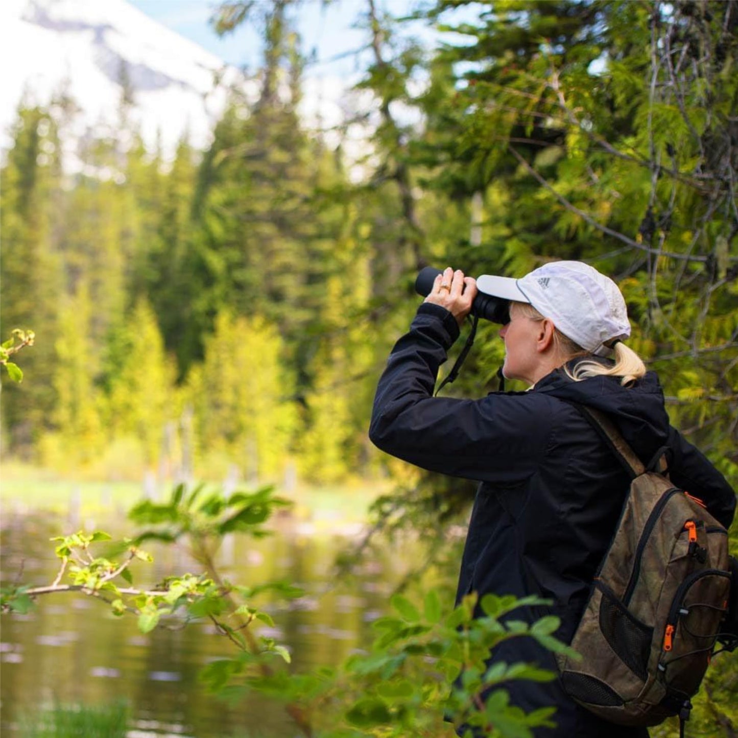 Nikon PROSTAFF 5 12x50 (7573) Black Binoculars Bundle with Lens Pen and Cleaning Cloth, Compact Binoculars for Adults for Hunting, Bird Watching, and Hiking Essentials, Zoom, Travel