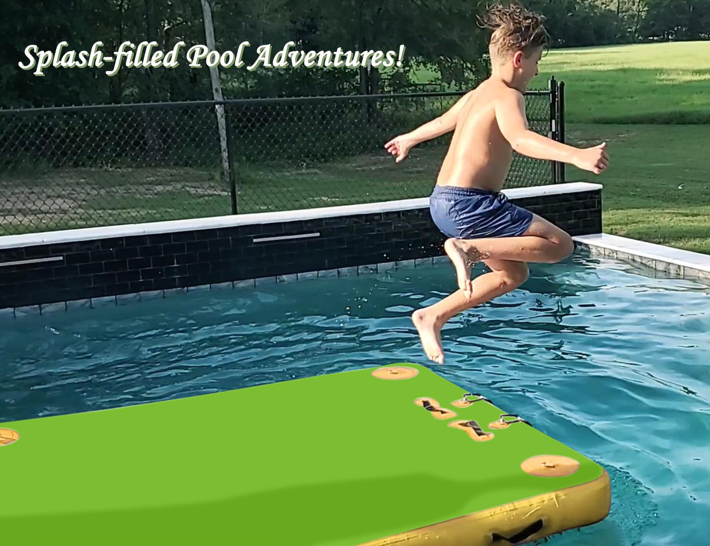 Inflatable Floating Dock for Lakes, Thick and Extra Wide Lake Floats for Adults, Non-Slip Air Dock Platform with Portable Carrying Bag, Floating Platform Island for Pool Beach Ocean