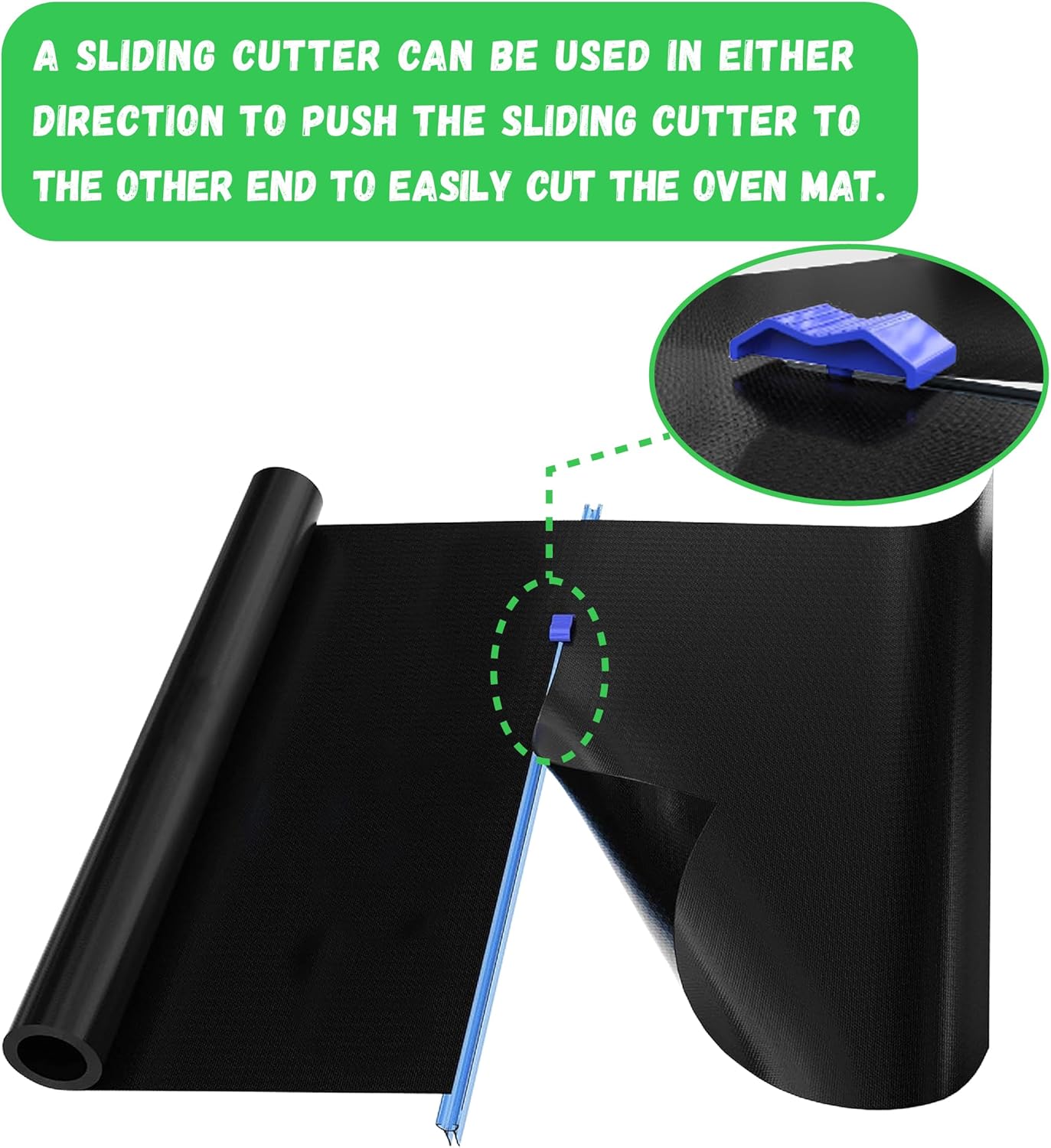 Skiennix Non-Stick Oven Liners - Heavy Duty Teflon Baking Mats for Electric & Gas Ovens | Large Size