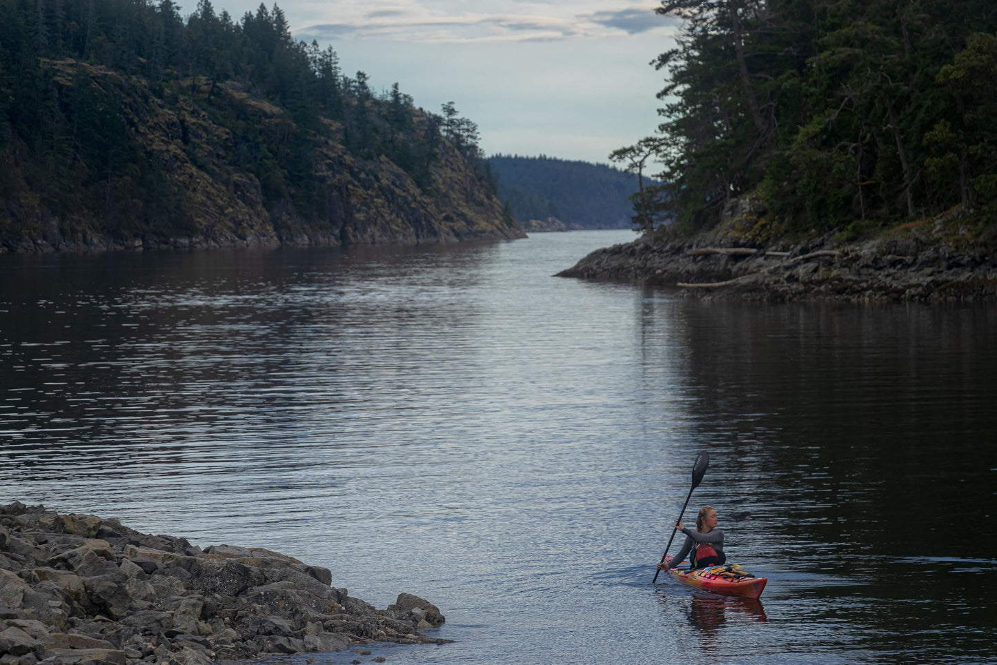 Wilderness Systems Tempest 165 | Sit Inside Touring Kayak | Adjustable Skeg - Phase 3 Air Pro Seating | 16' 6" | Mango