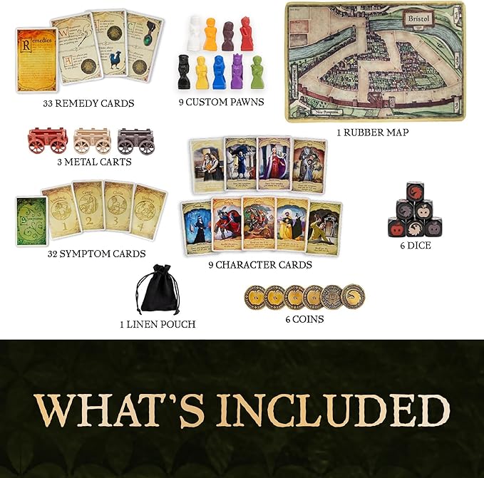 Bristol 1350 Board Game of Strategy Deluxe Version Deceit and Luck for 1-9 Players