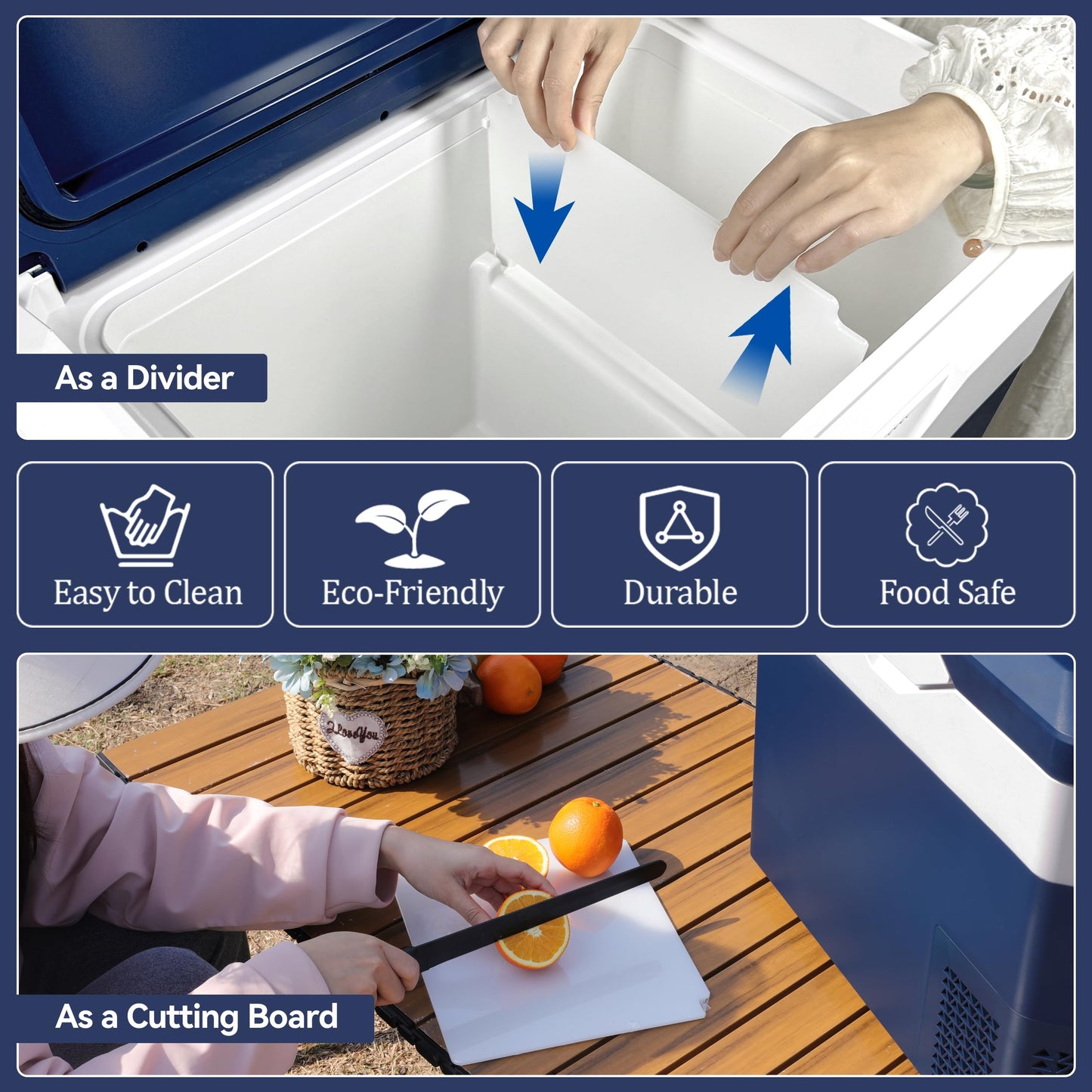 Megiu Car Refrigerator Portable 12V Fridge 32 Quart 12 Volt Freezer Compressor Cooler 12V/24V DC 110~240 V AC for Truck Van RV Camper SUV and Home Use