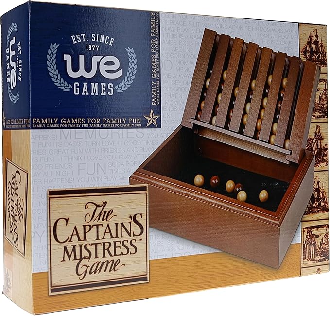 WE Games Wood Captain's Mistress (4-in-a-Row) Connect Game - Large - 11.38 inches