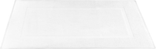 Cotton Paradise 100% Cotton Bath Mats - Soft, Absorbent & Quick-Dry | Set of 2, 20x34 Inches, White