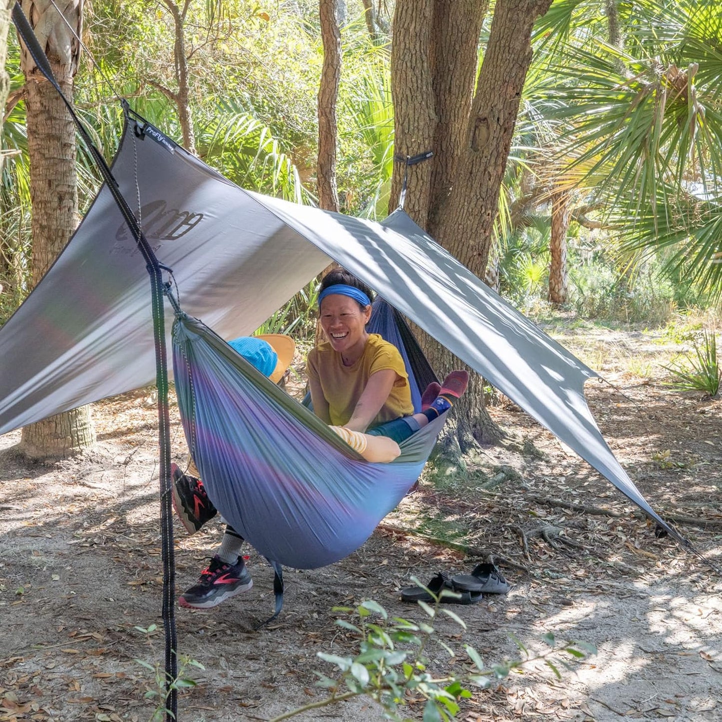 ENO, Eagles Nest Outfitters ProFly Rain Tarp, Ultralight Hammock Accessory, Charcoal
