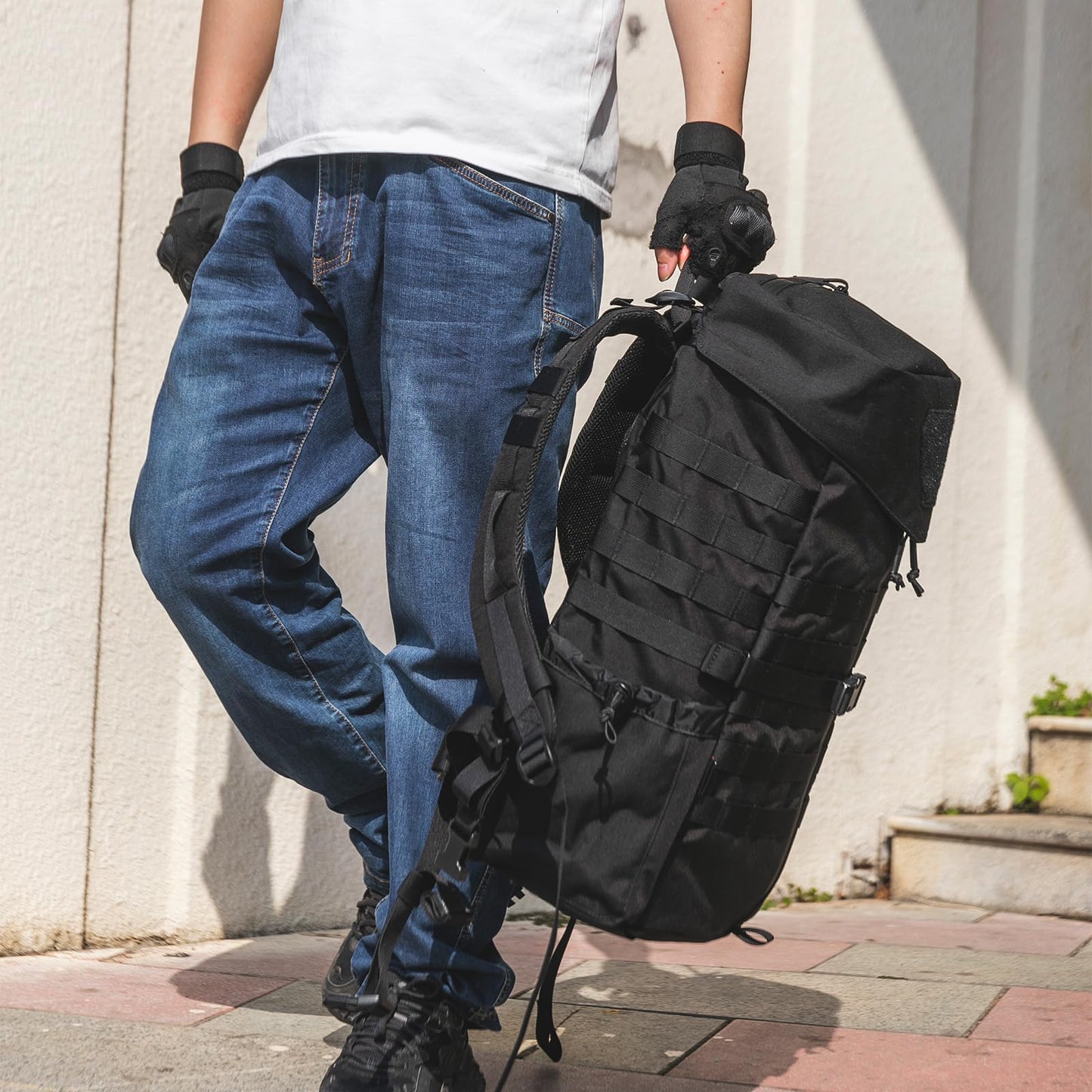 EXCELLENT ELITE SPANKER Tactical Military Backpack 35L Camping Hiking Backpack for Men and Women for Outdoor Hiking, Trekking, and Travel(Black)