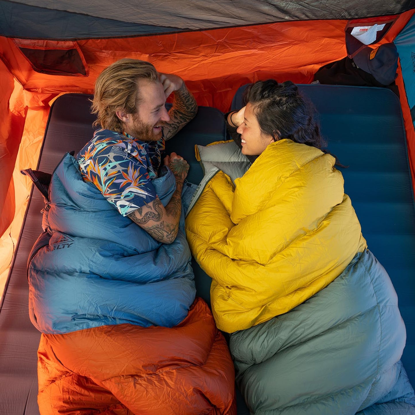 Kelty Galactic Down 30 Degree Sleeping Bag, 550 Fill Power RDS Trackable Down, Backpacking and Camping, Zip Together for 2P Sleeping Bag (Rooibos Tea)