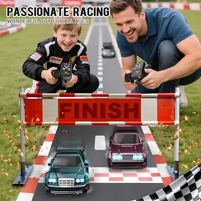1/43 Mini RC Drift Car with Gyroscope 4WD Full Proportional RC Car 2.4GHZ Hobby Grade Remote Control Cars RTR Model Vehicle 20+KM/H High Speed for Hobbyists Kids Adults (Green)