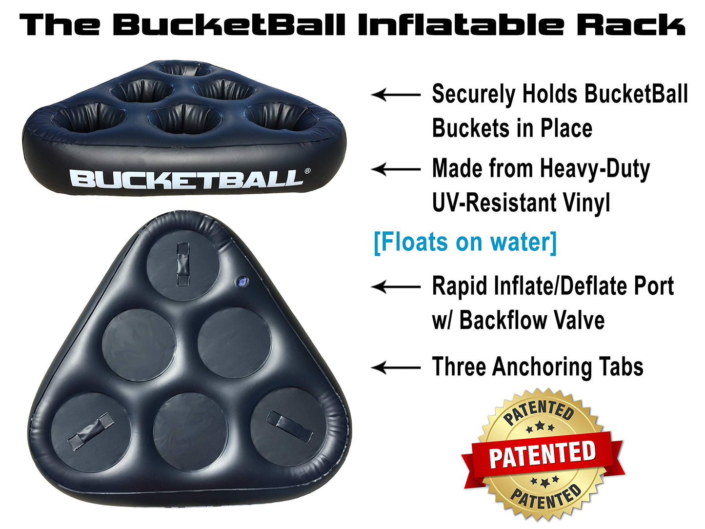 BucketBall | Beach Edition Party Pack | Ultimate Beach, Pool, Yard, Camping, Tailgate, BBQ, Lawn, Water, Indoor, Outdoor Game