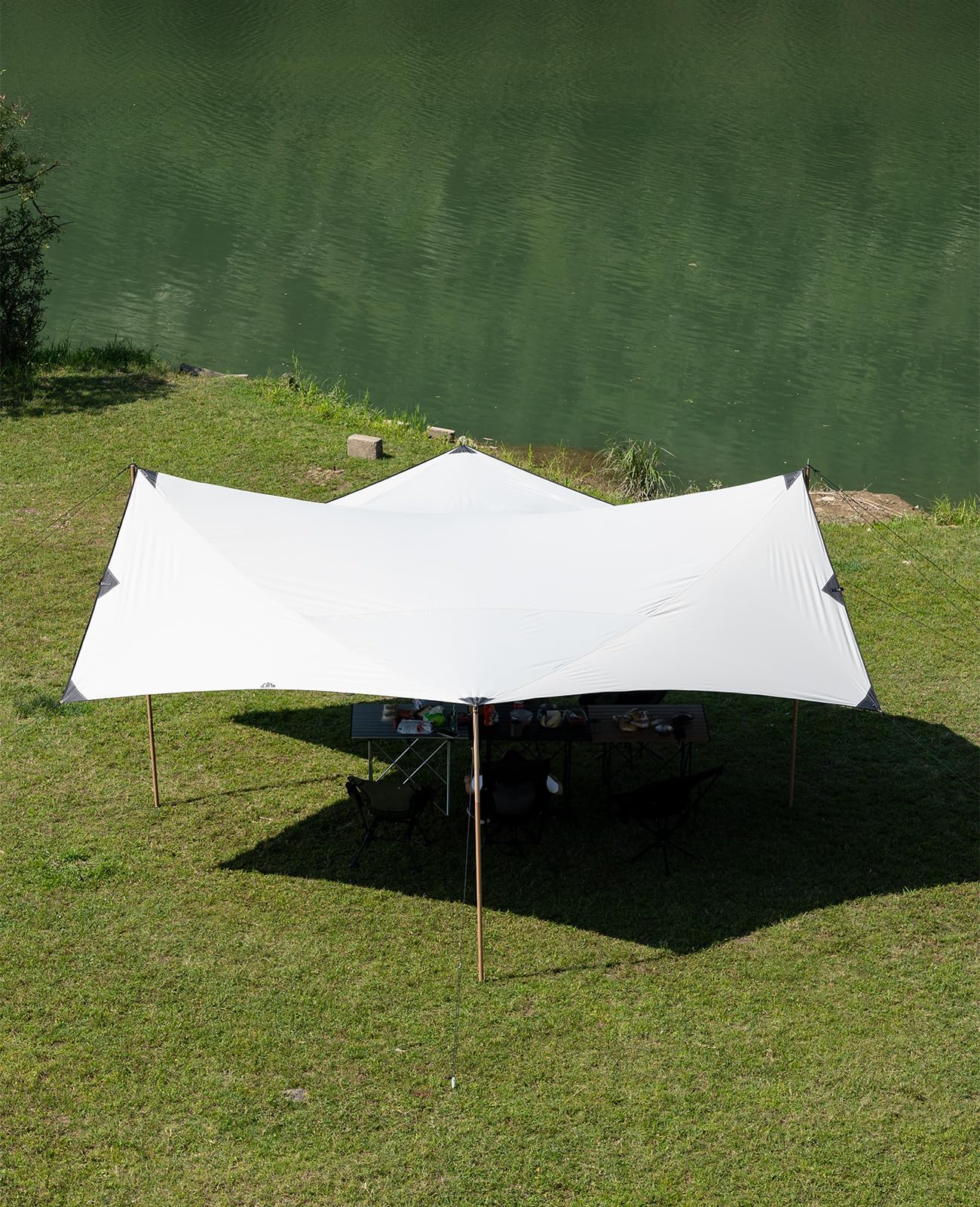 iClimb Waterproof Sun Shield Tarp UPF 50+ for Tent Hammock Camping Backyard Party (Tarp 18' × 17'9")