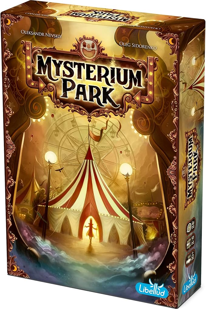 Asmodee Mysterium Park Board Game - Uncover Dark Secrets in a Charming Carnival Setting Cooperative Mystery for Kids & Adults Ages 10+ 2-7 Players 28 Minute Playtime