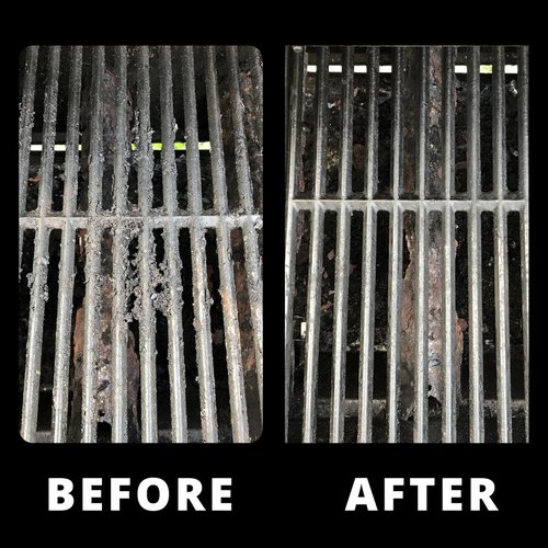 Grill Rescue | BBQ Cleaning Head - Bristle-Free Grill Brush for Cast Iron & Stainless Steel Grates
