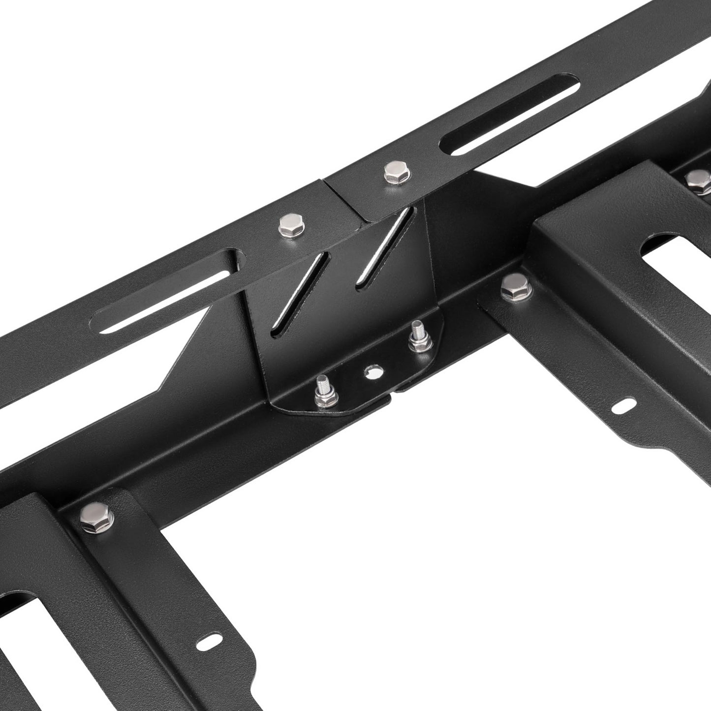 ECOTRIC 50" x 39" x 4.75" Roof Rack Cargo Basket W/Cross Bars Fit for Car SUV Pickup Truck Van Universal Top Cargo Carrier Metal Luggage Storage Holder Basket Rack for Travel 150Lbs Steel Black