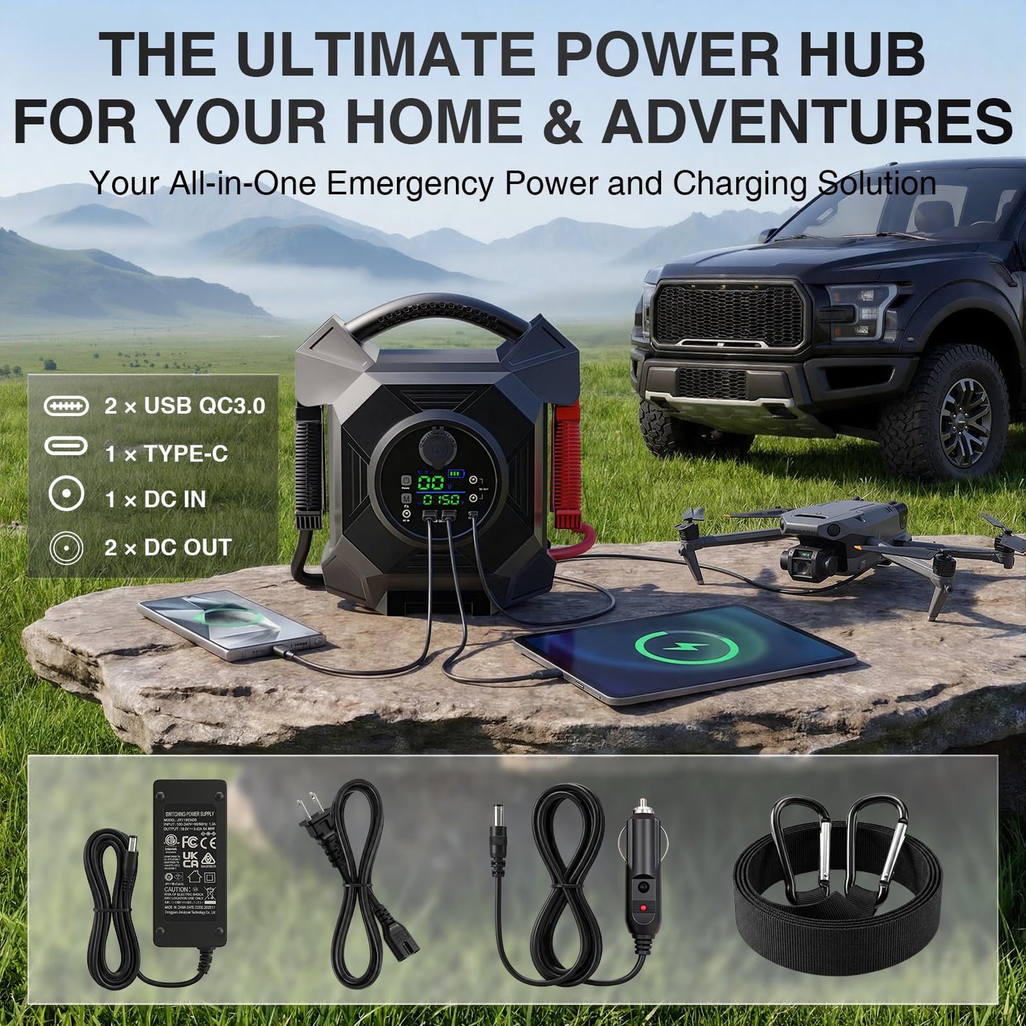 30000A 1S Startup Truck Jump Starter Heavy Duty,CAT797 12V/24V Smart Switching Lithium Battery Charger Booster Pack for Extreme -40°F to 140°F,for Diesel Engines Up to 50L and Gasoline Up to 99L