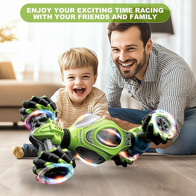 RC Cars1:12 Gesture Sensing Stunt Car Toys for Boys Girls 6-12 Year Old 4WD Hand Remote Control Toy 360° Rotate Transform Off-Road Drift with Lights Sound Birthday Xmas Gifts for Kids