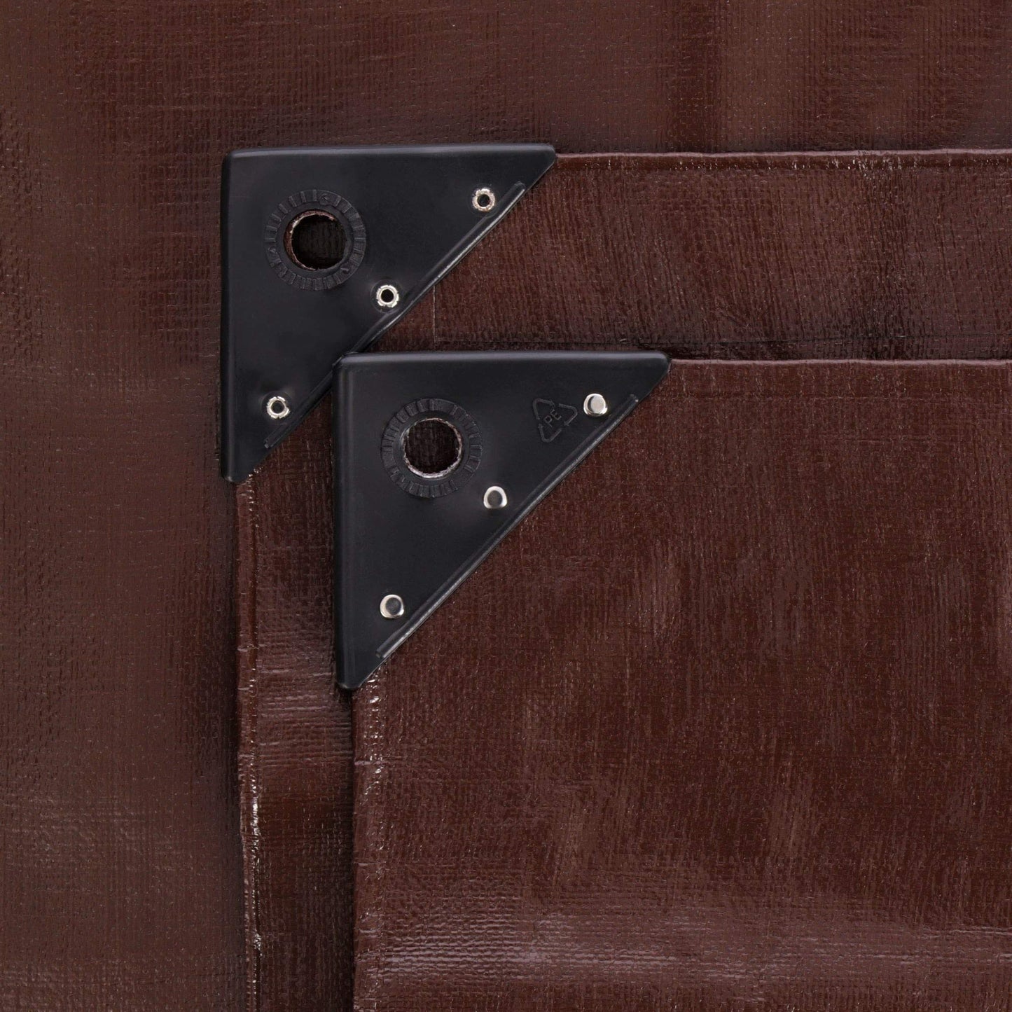 WHITEDUCK Super Heavy Duty Poly Tarp Cover 16 Mil & 10 Mil with Grommets and Reinforced Edges (Brown, White & Silver Black) (Brown- 16 Mil, 40' x 60')