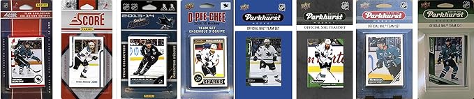 C&I Collectables NHL San Jose Sharks Trading Cards White One Size