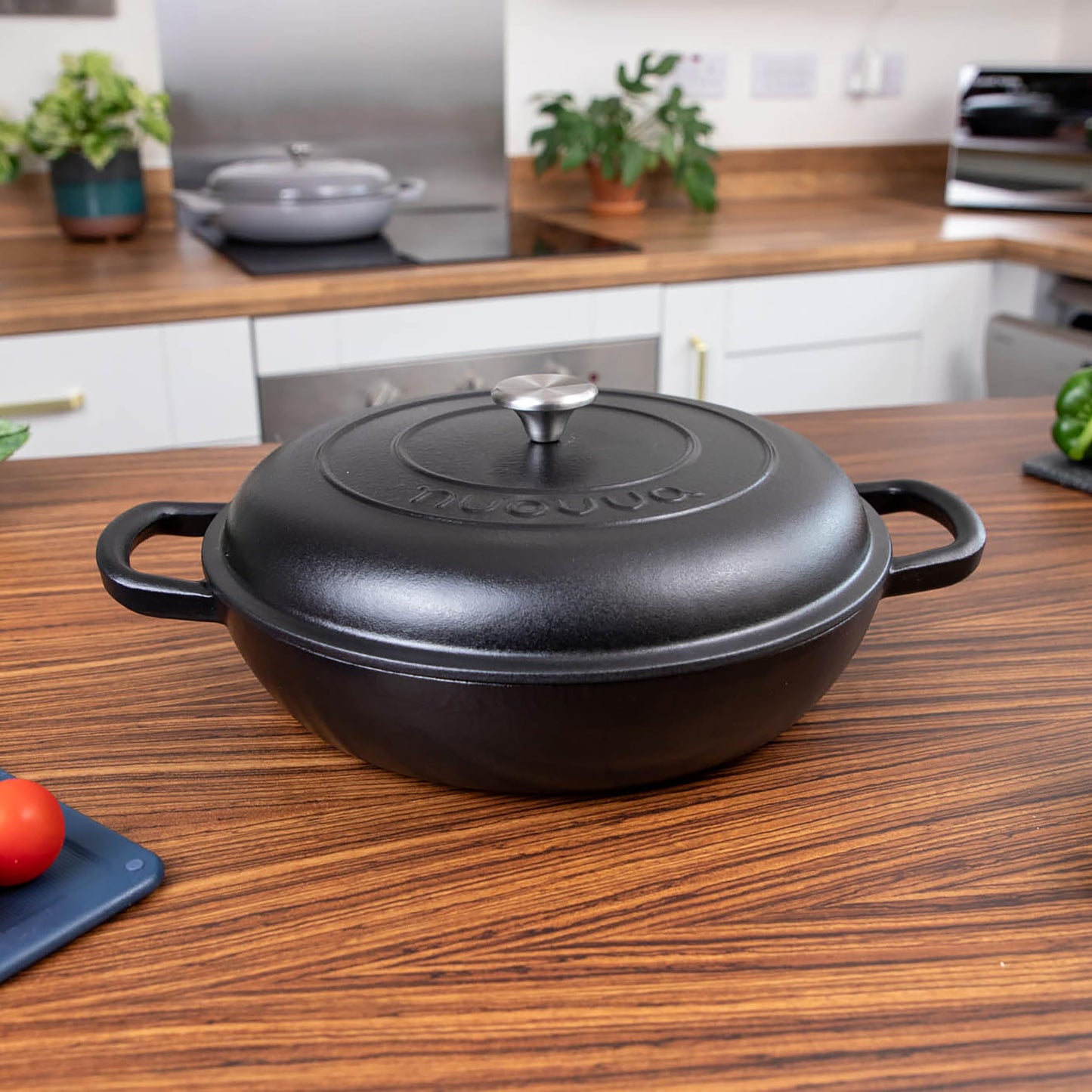 Nuovva Enamelled Cast Iron Cookware Bundle – Dutch Oven Pot with Lid & Double Bread Loaf Pan – Premium Cookware Set for Baking, Roasting & Everyday Cooking