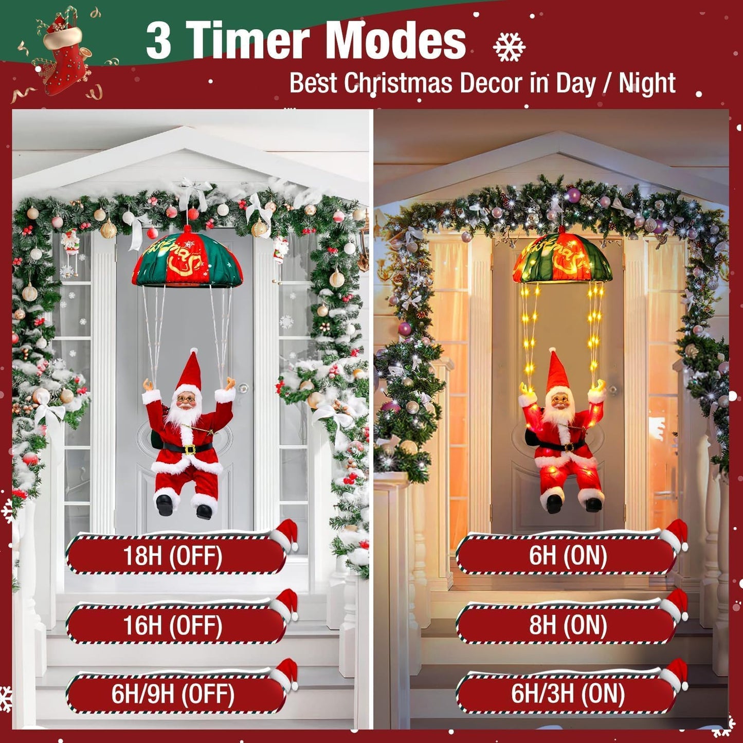 litogo 2024 Christmas Decorations Indoor Bundle 200ft String Lights for Holiday Yard Party Festival