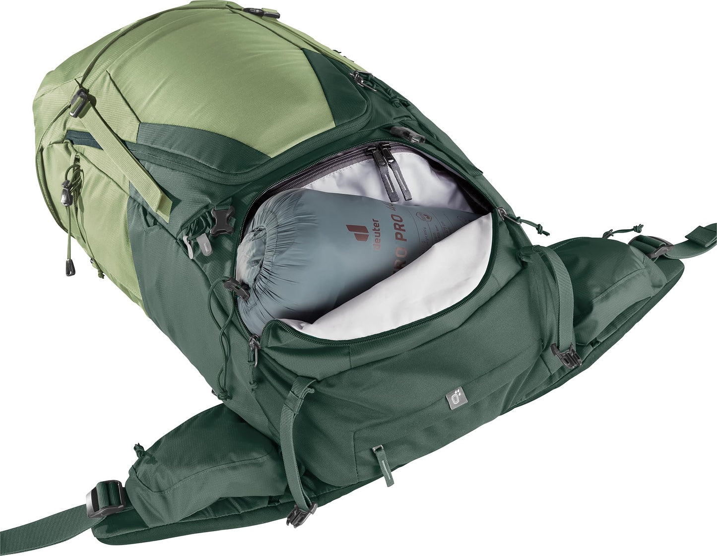 Deuter Women's Futura Air Trek 55 + 10 SL Hiking Backpack - Grove-Ivy