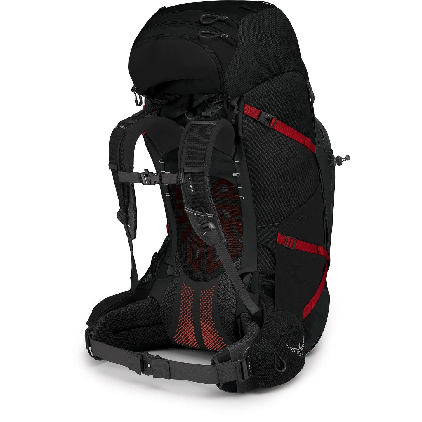 Osprey Aether Plus 85L Men's Backpacking Backpack, Black, S/M