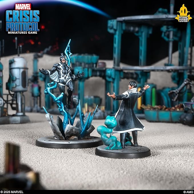 Marvel: Crisis Protocol Inhuman Royal Court Character Pack -Adds Maximus Karnak Gorgon and King Black Bolt Tabletop Superhero Game Ages 14+ 2 Players 90 Min Playtime Made by Atomic Mass Games