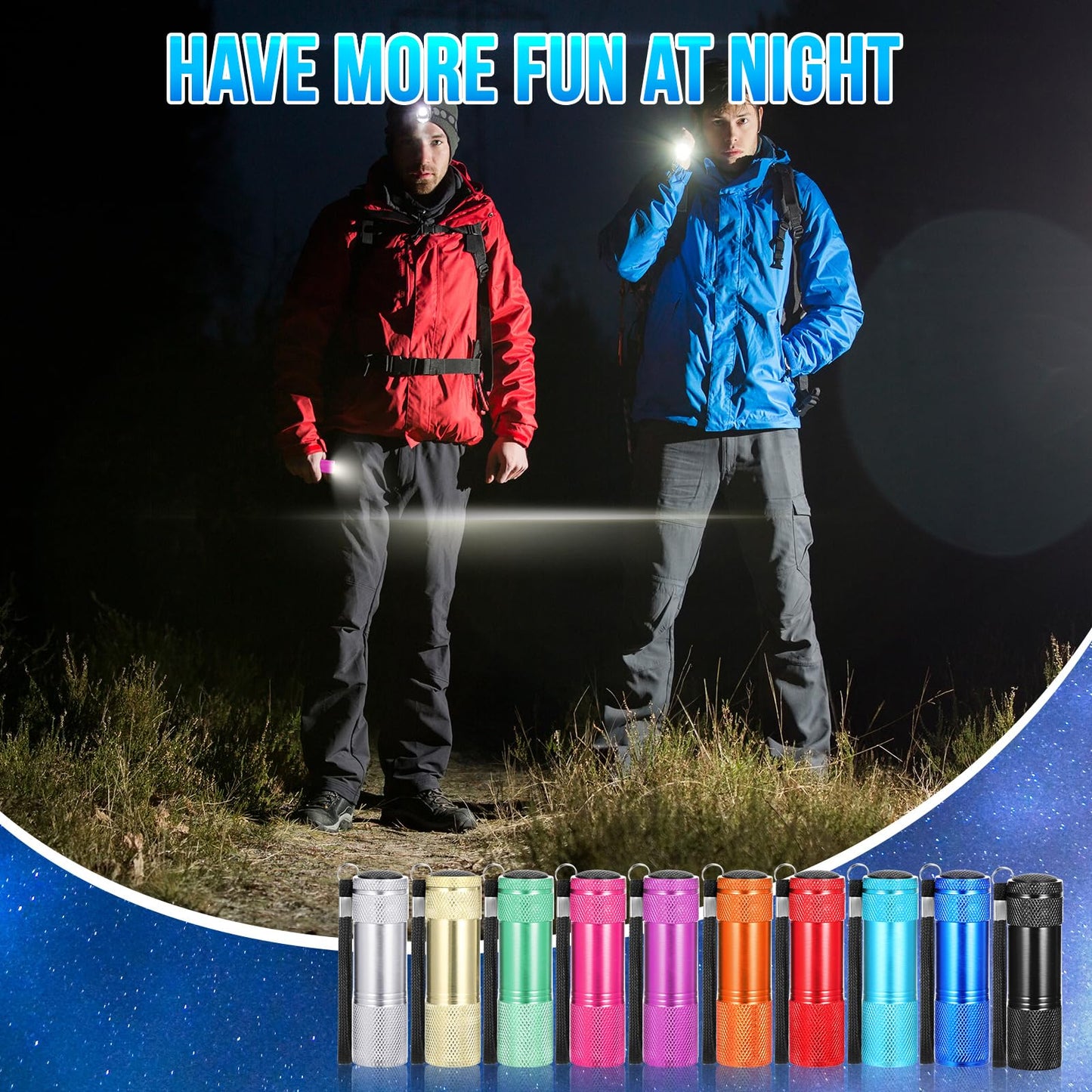 VIHOSE 150 Pcs Mini Flashlights Bulk, Bright Aluminum LED Flashlights Set for Hurricane Supplies, Operation Christmas, Party Favors, Christmas Stocking Stuffers, Homeless Donation Gifts