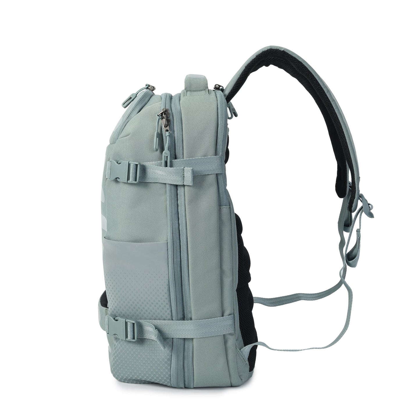 Hedgren | TRIP Travel Backpack – Expandable, Water-Repellent RPET with RFID Blocking, Laptop & Clothing Compartments, Rain Cover & Smart Sleeve for Carry-On | 28.5 L (Grey-Green)