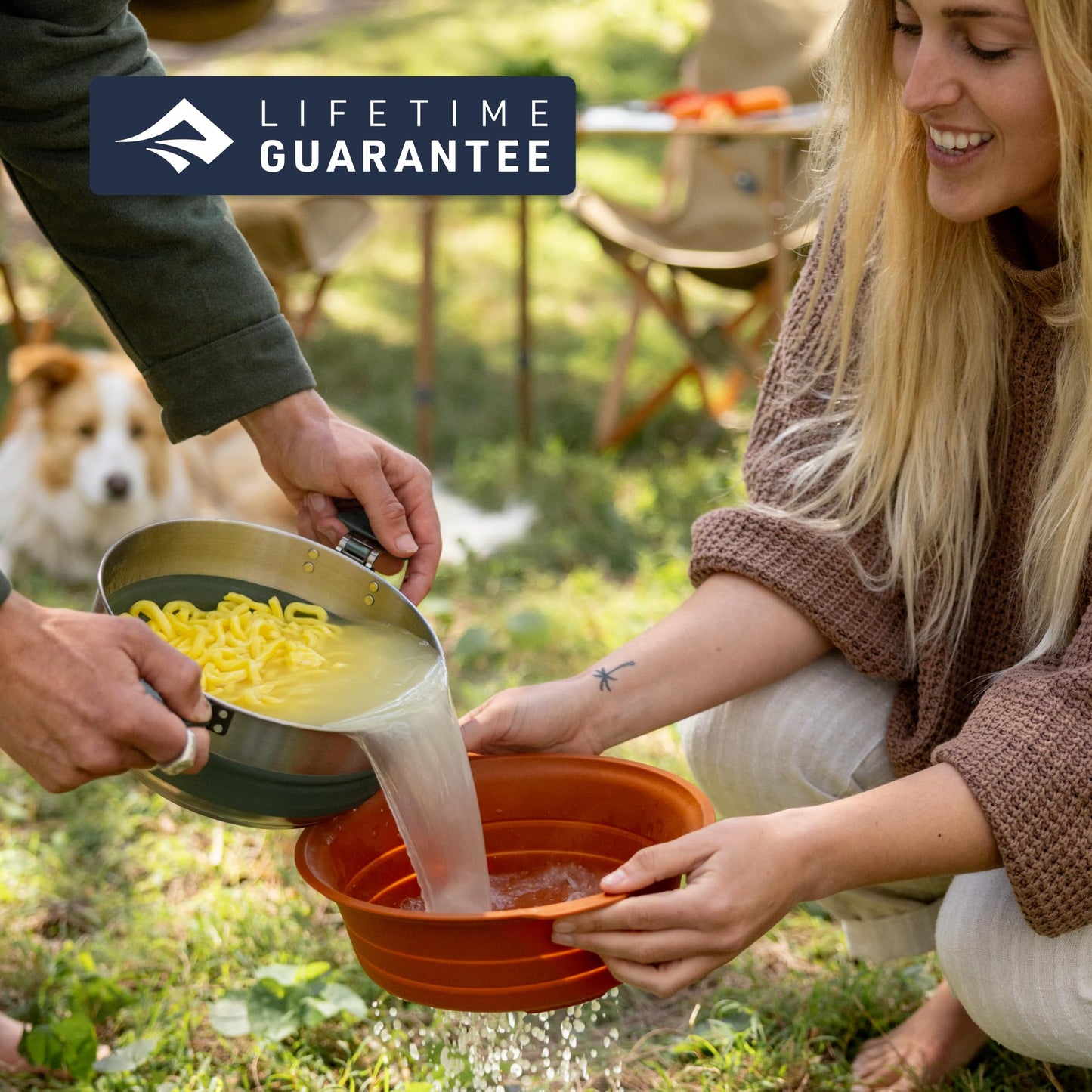 Sea to Summit Detour Stainless Steel One Pot Cook Set for Two (3 Liter Pot, 2 Large Bowls, 2 Mugs)