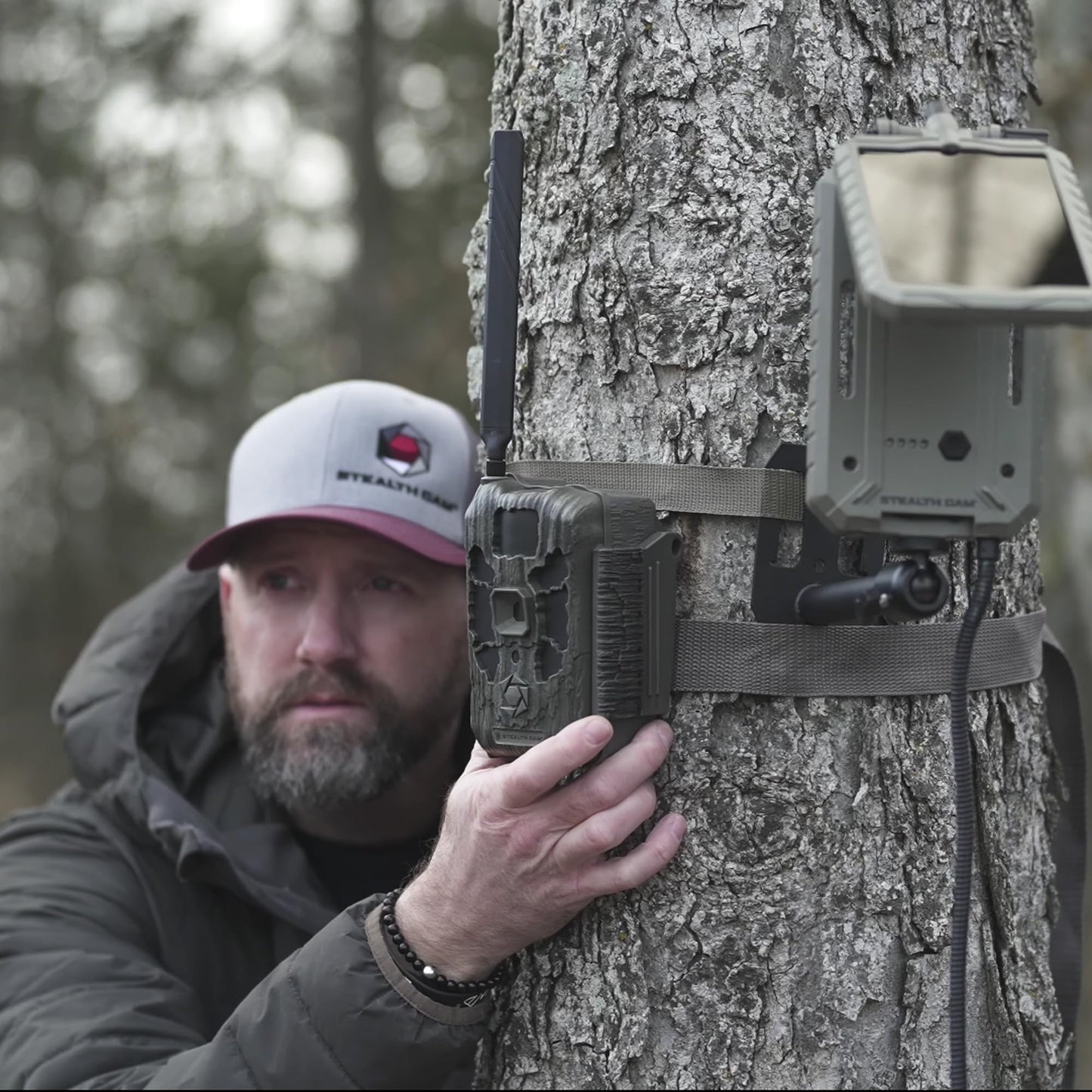Stealth Cam 40MP Deceptor Max Cellular Trail Camera with 0.4-Second Trigger Speed (2-Pack) Bundle with 32GB Memory Card (2-Pack) and 4-in-1 Card Reader (4 Items)