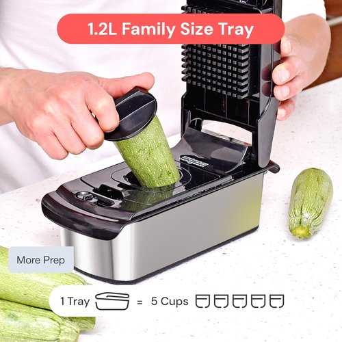 Fullstar Vegetable Chopper & Mandoline Slicer - 8-in-1 Stainless Steel Kitchen Gadget for Easy Food Prep