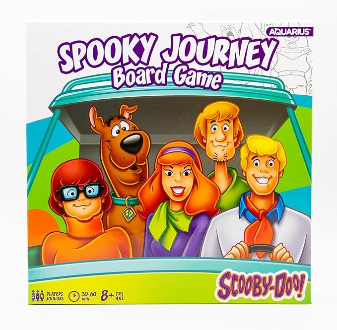 AQUARIUS Scooby-Doo Journey Board Game - Fun for Kids & Adults - Officially Licensed Scooby-Doo Merchandise & Collectibles (97018) Blue White Orange for 96 months