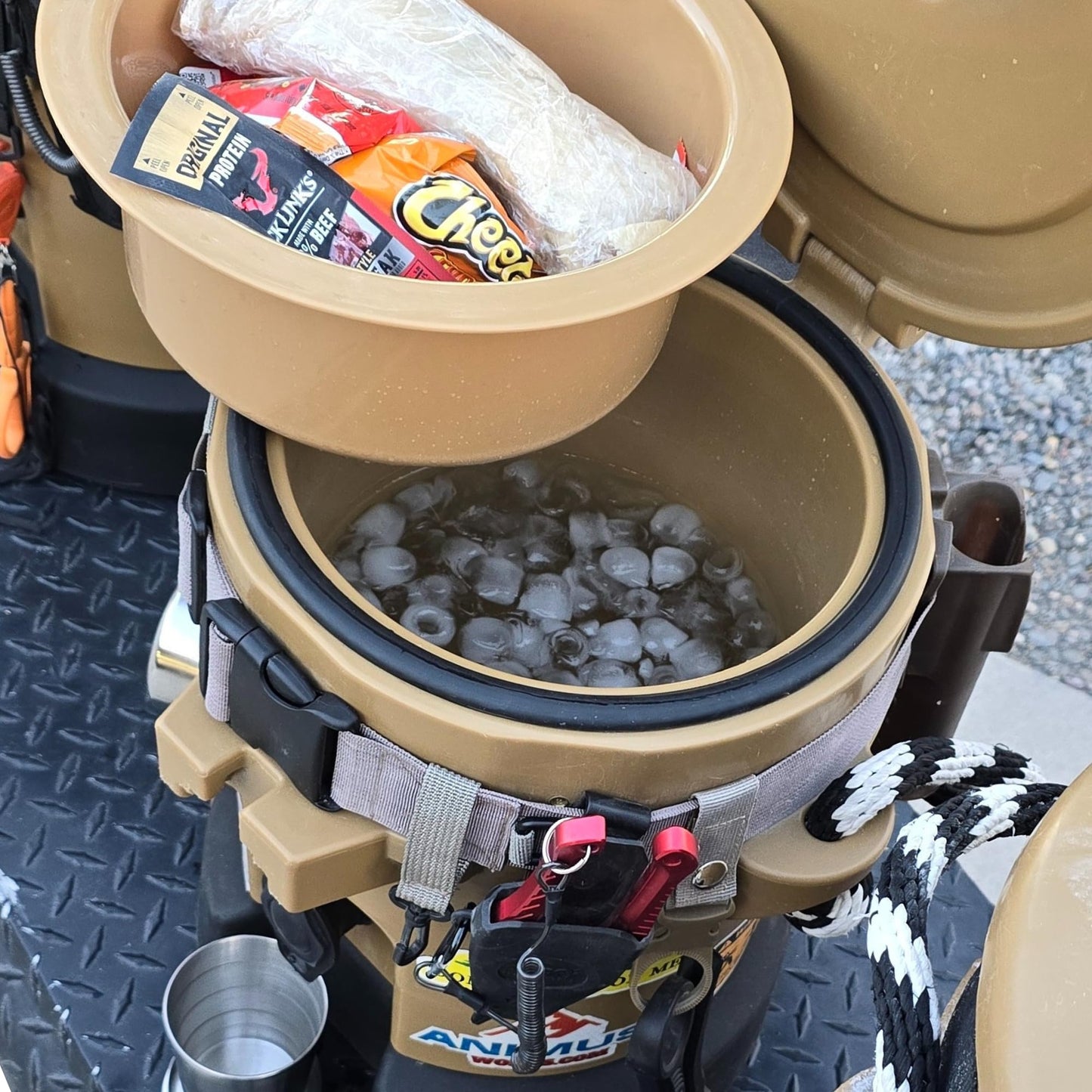 Animus 5-in-1 Work Cooler Pro -Heavy Duty 5-in-1 Cooler with Built-in Seat, Dry Drawer & 48hr ice-Retention -Lunch, Water & Gear Storage Ideal for Hunting, Fisherman & Tradesman