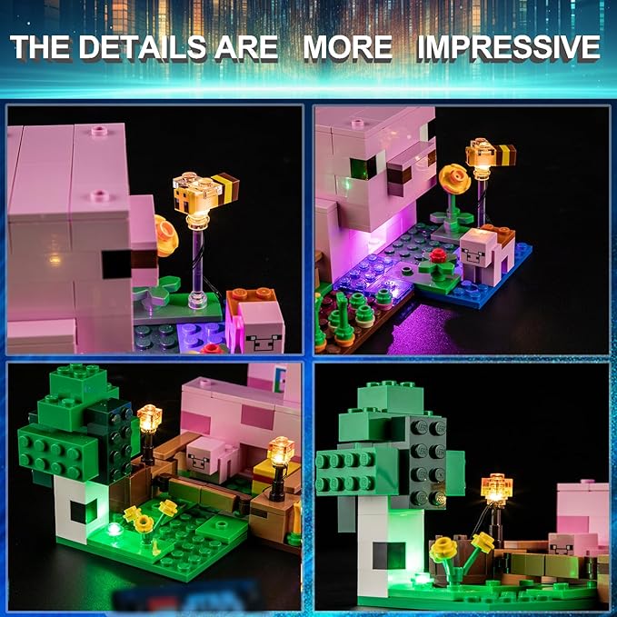 LED Light Kit for Lego 21268 The Baby Pig House Set Compatible with Lego 21268 Building Blocks Model(Not Include Blocks Set)