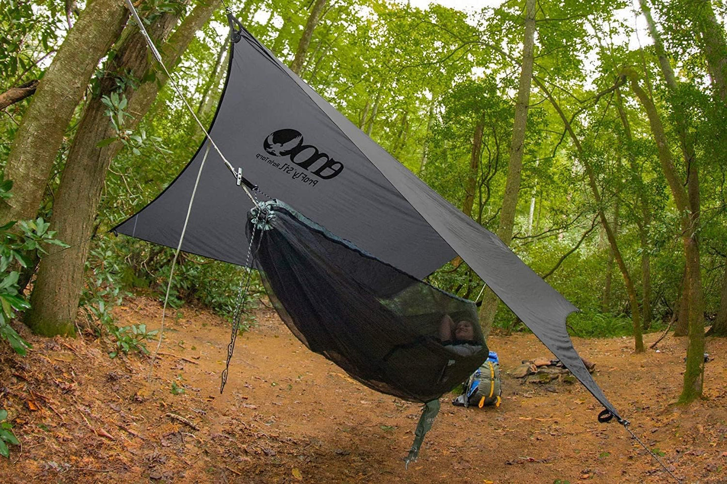 ENO, Eagles Nest Outfitters SubLink Lightweight Shelter System with Hammock, Straps, Bug Net and Rain Tarp