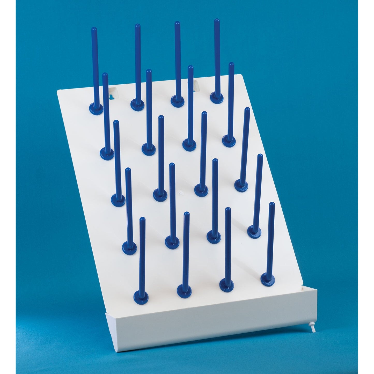 United Scientific™ Lab Drying Rack - Lab Supply Pegboard Bench, 20 Pegs Drying Rack Lab, Wall Mounted Test Tube Dryer, Detachable PP Lab Rack, 1 Each