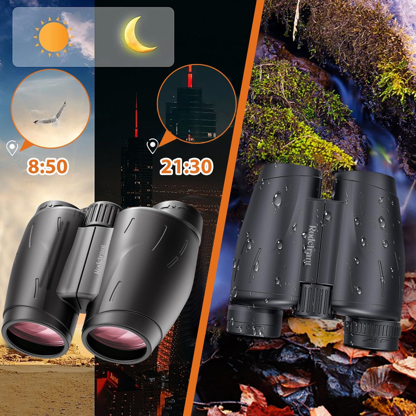 25x30 Waterproof and Compact Binoculars for Outdoor Adventures