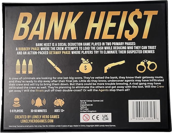 Bank Heist - Social Deduction Board Game