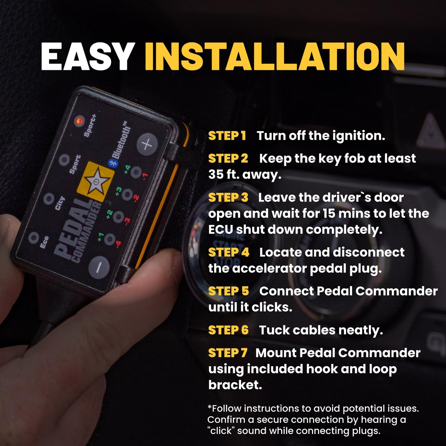 PEDAL COMMANDER for GMC Sierra 2500HD 3500HD 2020-2026 Throttle Response Controller - Plug-and-Play, 4 Modes, Wireless App Control, Anti-Theft, Towing Hauling Lifted - Off-Road Work Truck Compatible