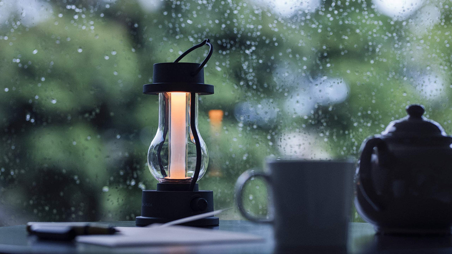 BALMUDA Combo Pack in Black | MoonKettle & The Lantern | Electric Kettle with Temp Control & Rechargeable LED Lantern