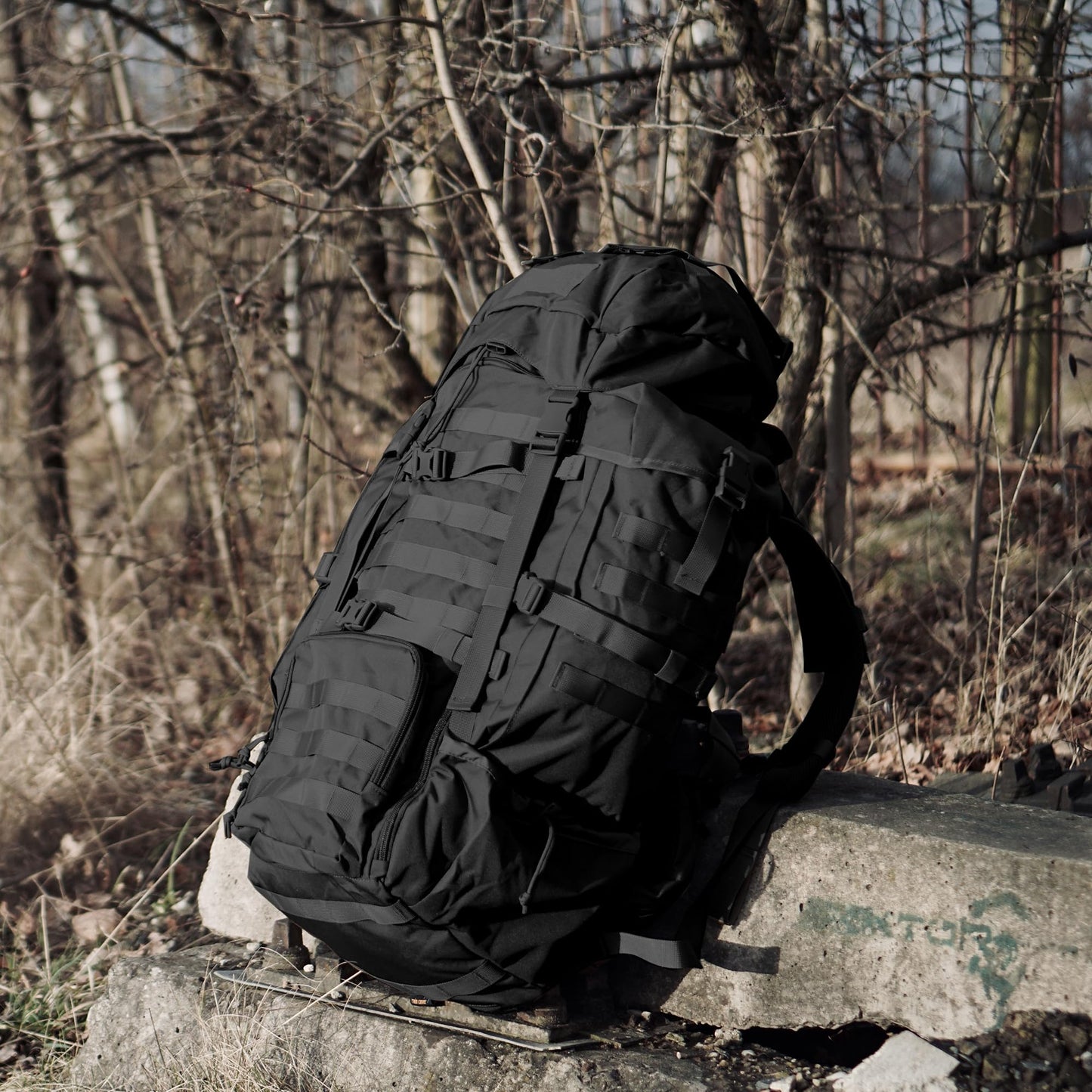 Mardingtop 70L Internal Frame Backpack with Molle Tactical Admin Pouch Utility EDC Tool Pouch