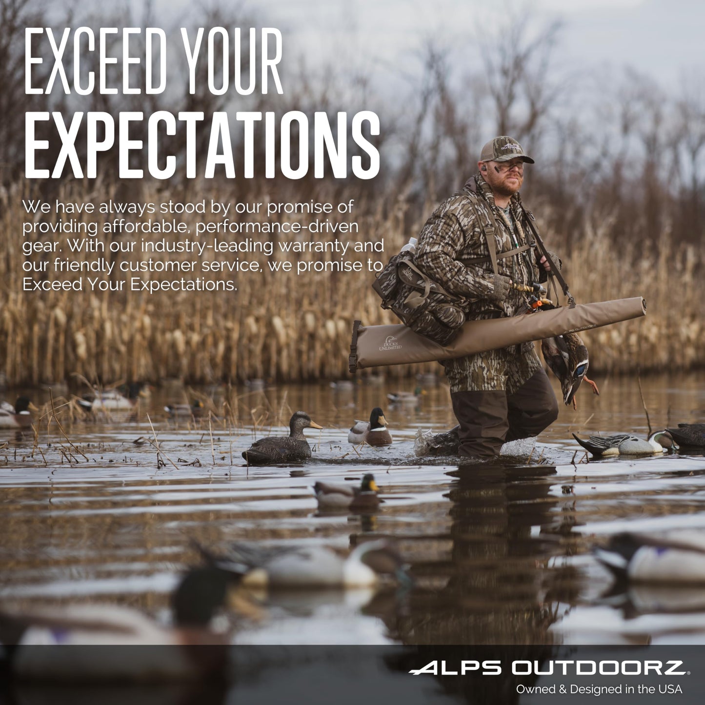 ALPS OutdoorZ Ducks Unlimited Zero-Gravity Layout Blind - Tan