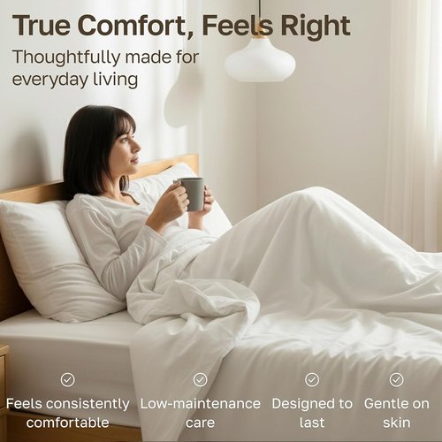 California Design Den Twin Sheet Set - 100% Soft Cotton, 400 Thread Count, Silky Smooth & Breathable - White