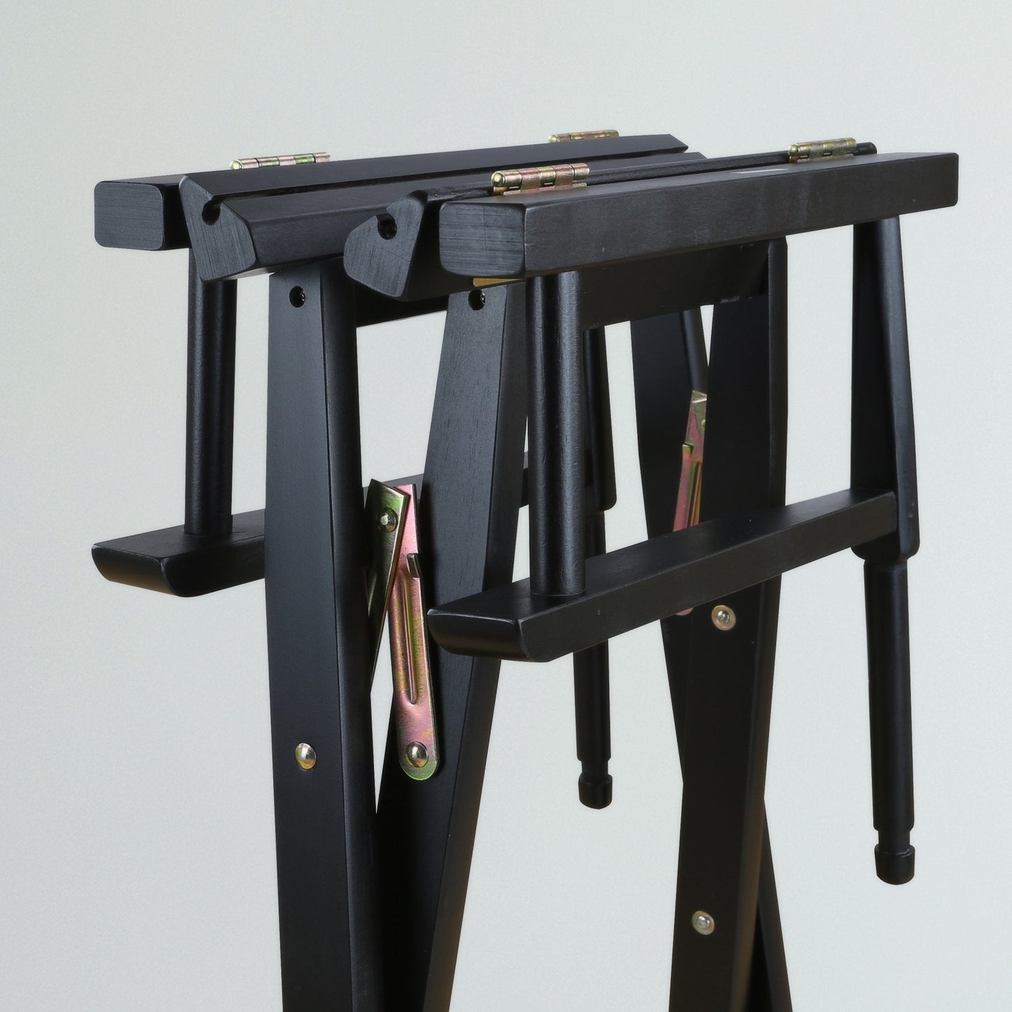 30" Director's Chair Black Frame-Orange Canvas