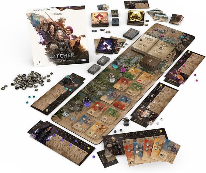 The Witcher: Path of Destiny Standard Edition - Competitive Tableau-Building Strategy Game Featuring Geralt Yennefer Ciri & More Ages 14+ 1-5 Players 45-90 Minute Playtime