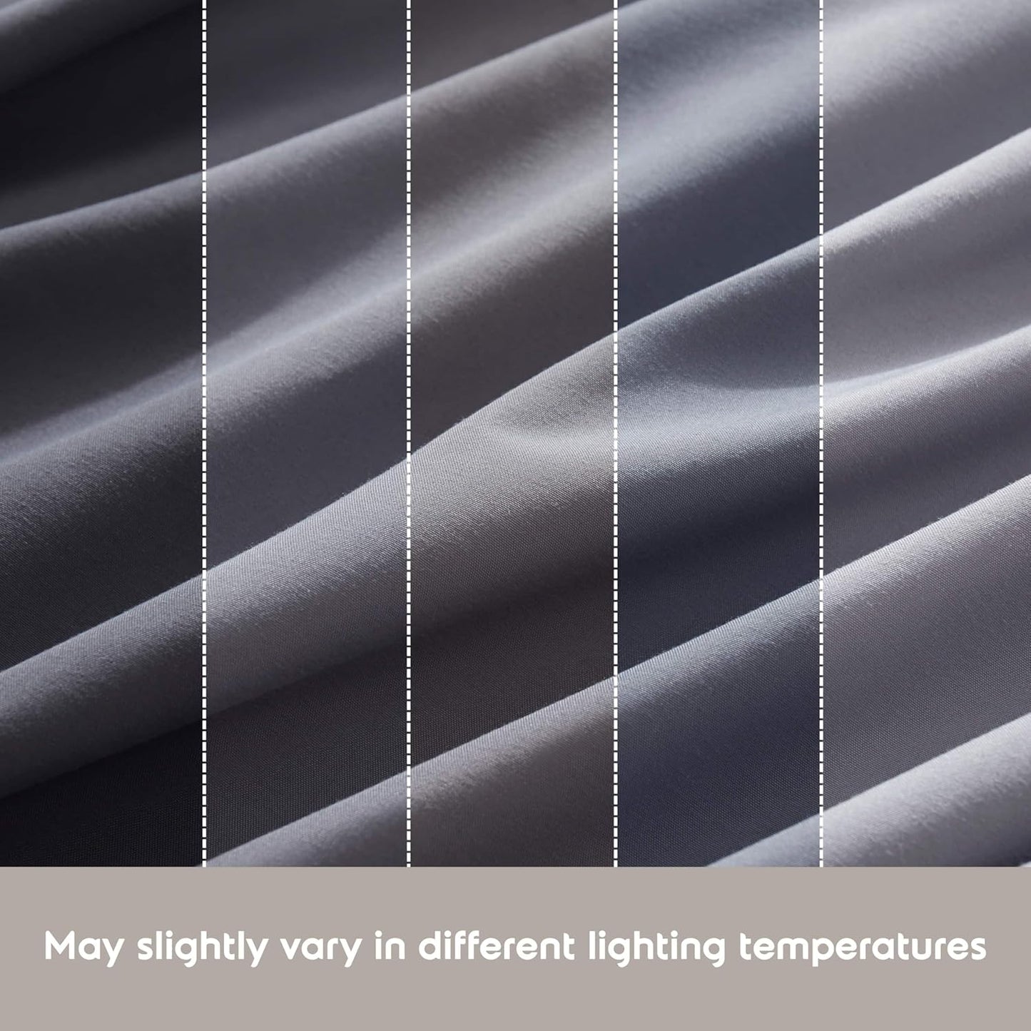 Nestl Extra Deep King Sheet Set - 6-Piece Breathable Cooling Bedding - Luxury Hotel Quality w/18-24 Inch Deep Pockets - Soft, Wrinkle-Free Dark Gray