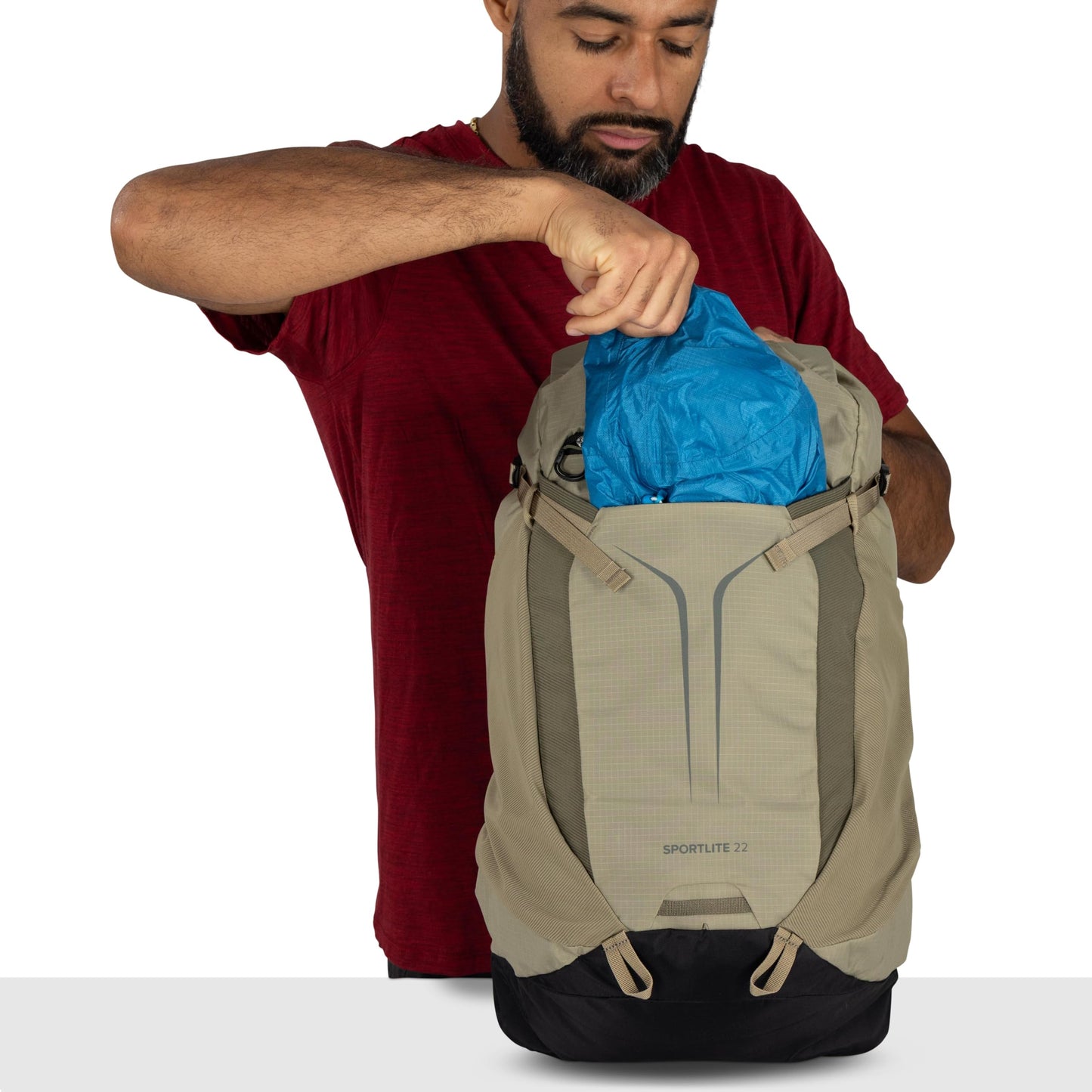 Osprey Sportlite 22L Lightweight Hiking Backpack for Men and Women - Everyday Hiking Bag - Travel Daypack, Olive Tan