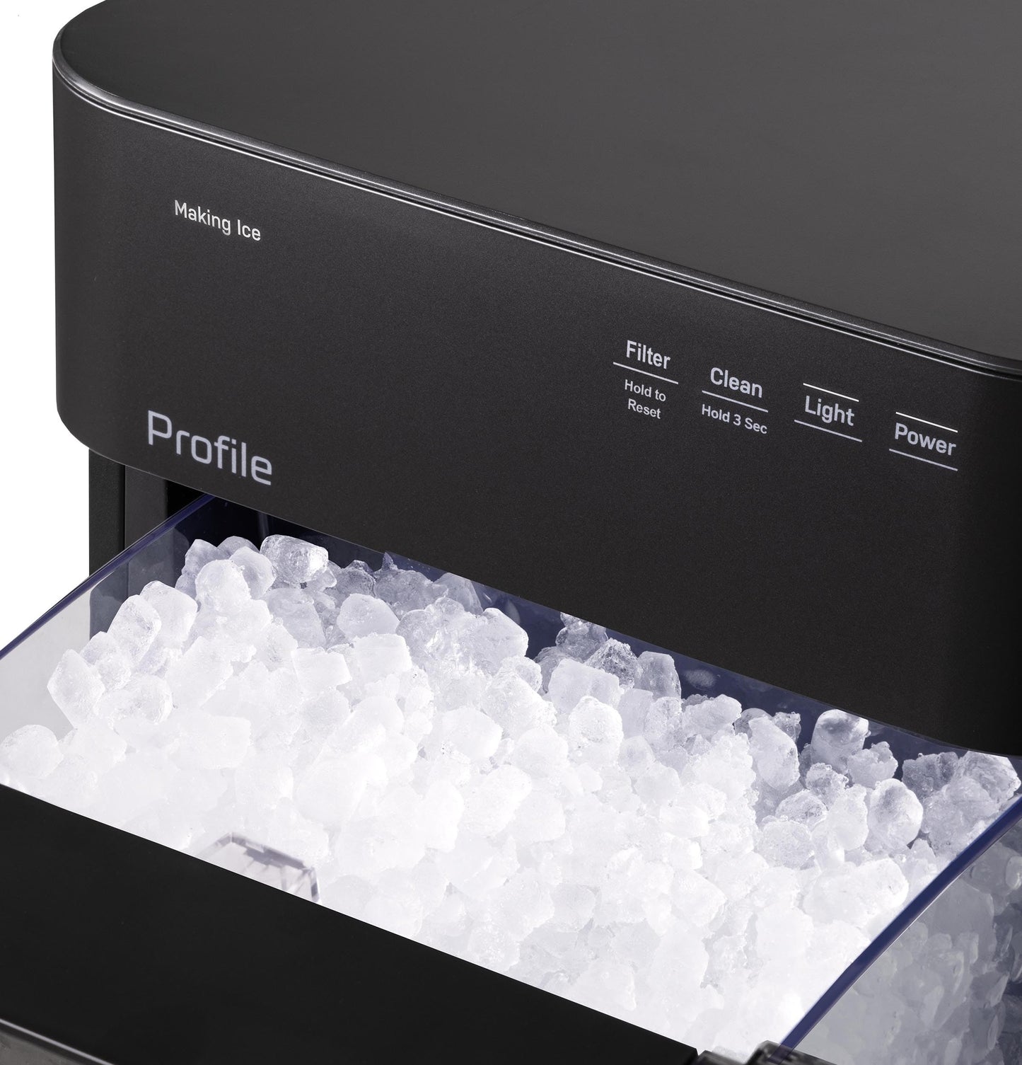 GE Profile Opal 2.0 Ultra Nugget Ice Maker with .75 Gallon Side Tank and Scale Inhibiting Filter, Scoop Included, 38 lbs in 24 Hours, Pellet Ice Machine with WiFi & Smart Connected, Black