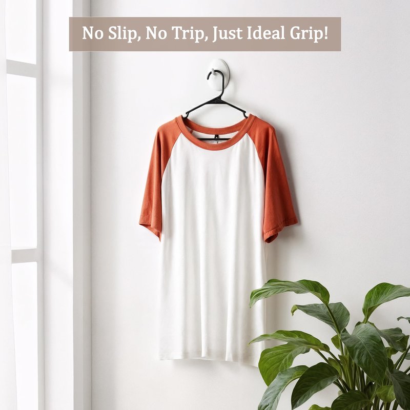 Utopia Home Plastic Hangers 20 Pack - Perfect Space Saving Clothes Hanger - Durable and Strong - Perfect Closet Organizers with Shoulder Grooves (Black)