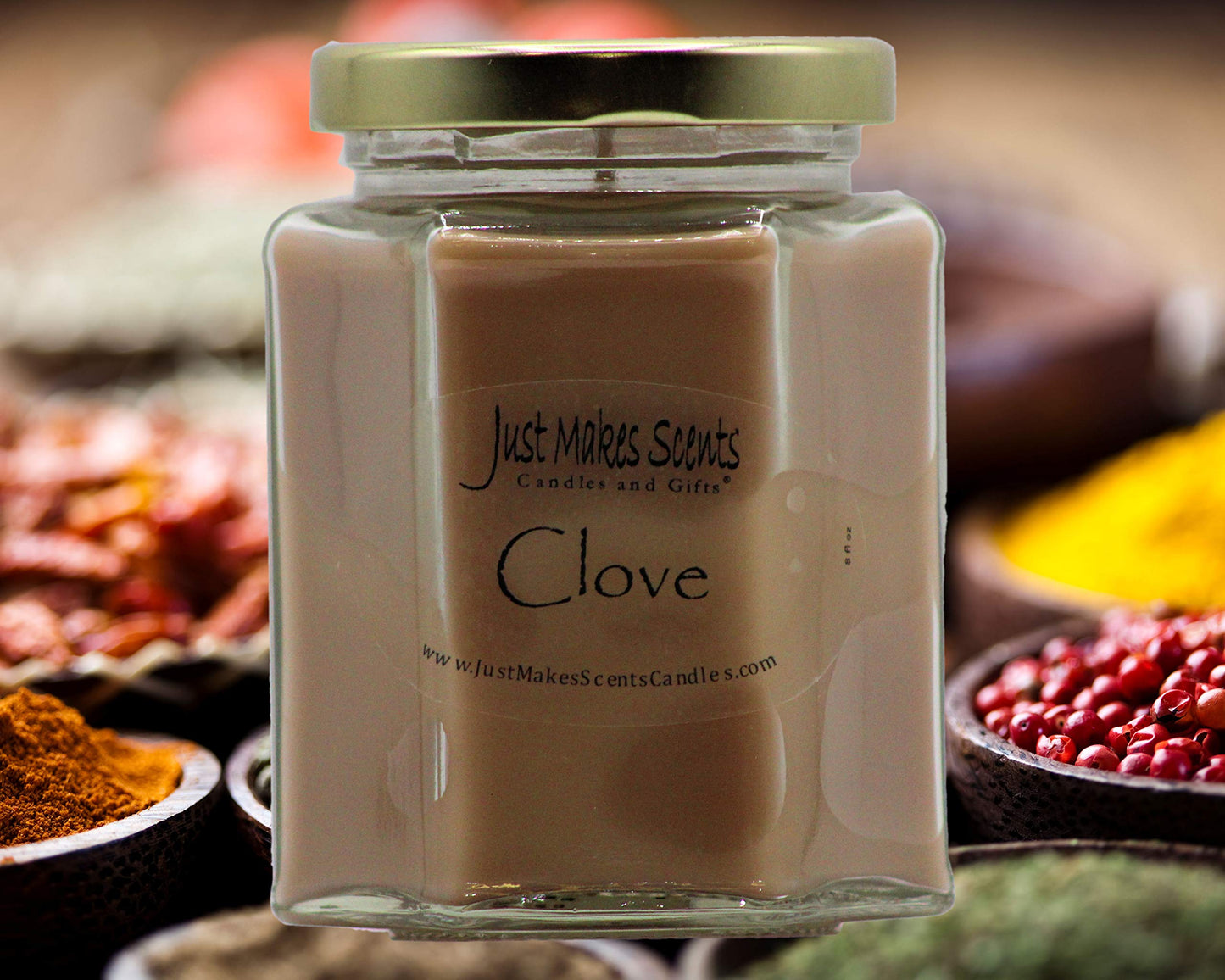 3 Pack - Clove Scented Candle | Warm and Spicy Ground Cloves | Hand Poured in The USA by Just Makes Scents